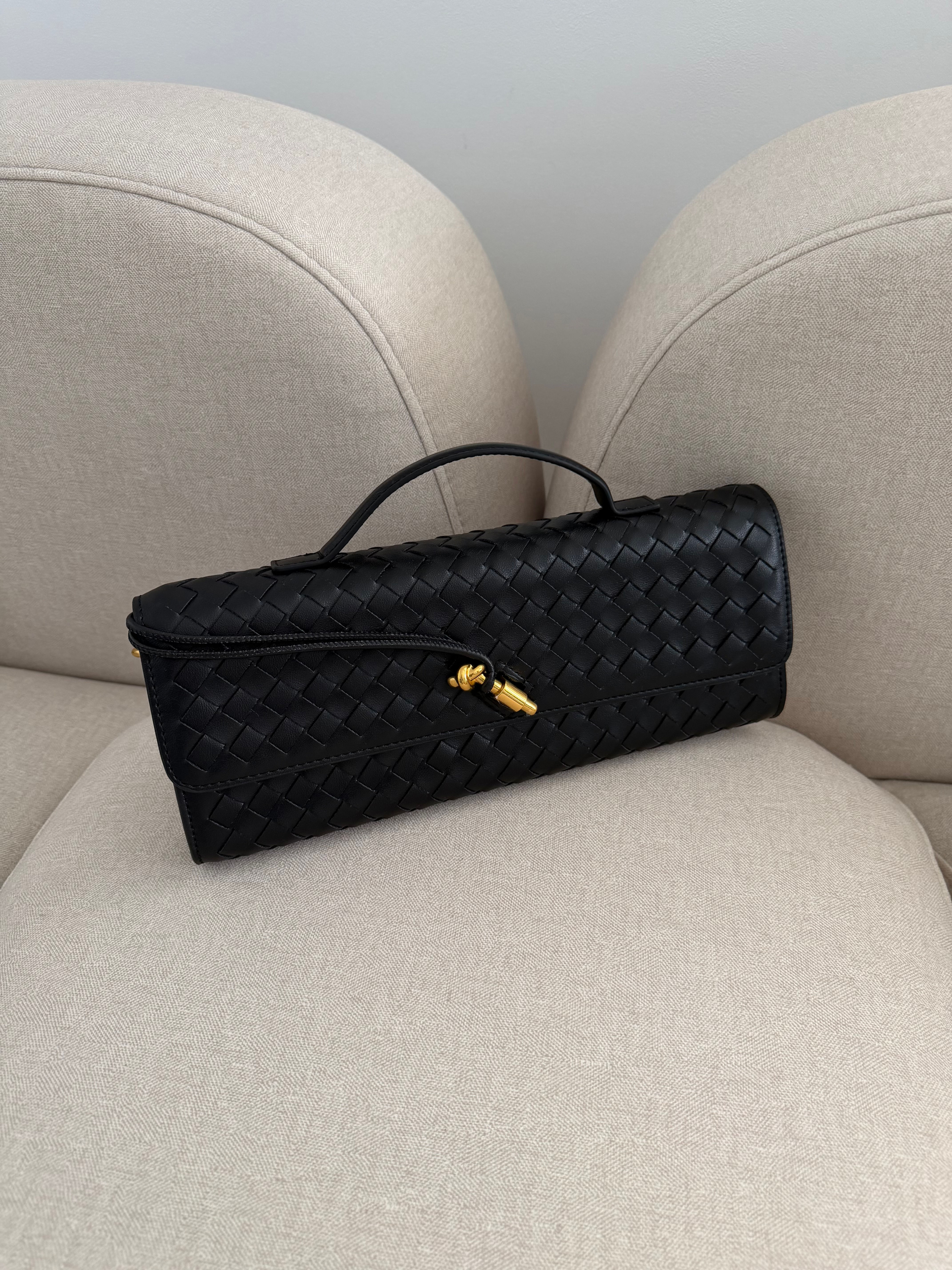 POCHETTE TISSÉ INSPI [NOIR]