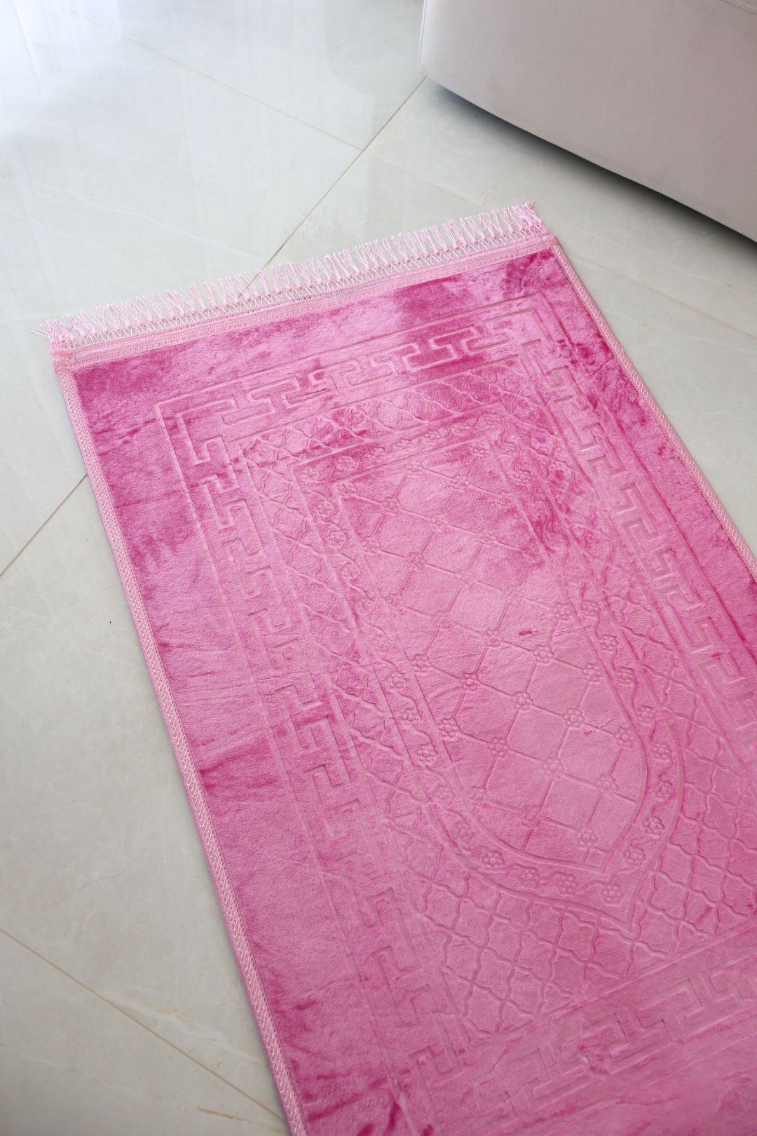 TAPIS DE PRIÈRE ÉPAIS [ROSE POUDRÉE]