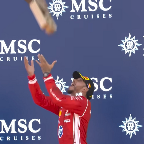 Lewis Hamilton takes first Ferrari win on all-British podium at Barcelona-Catalunya