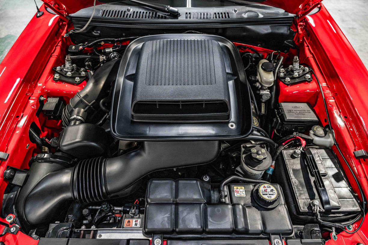 2003 Ford Mustang Mach 1 in Torch Red with Numbers Match 4.6 DOHC V8 engine and 5 Speed manual transmission