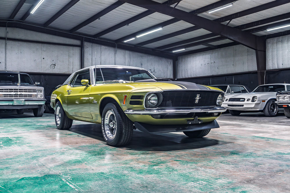1970 Ford Mustang Grande in Medium Lime Metallic with Original 302 V8 engine and automatic transmission