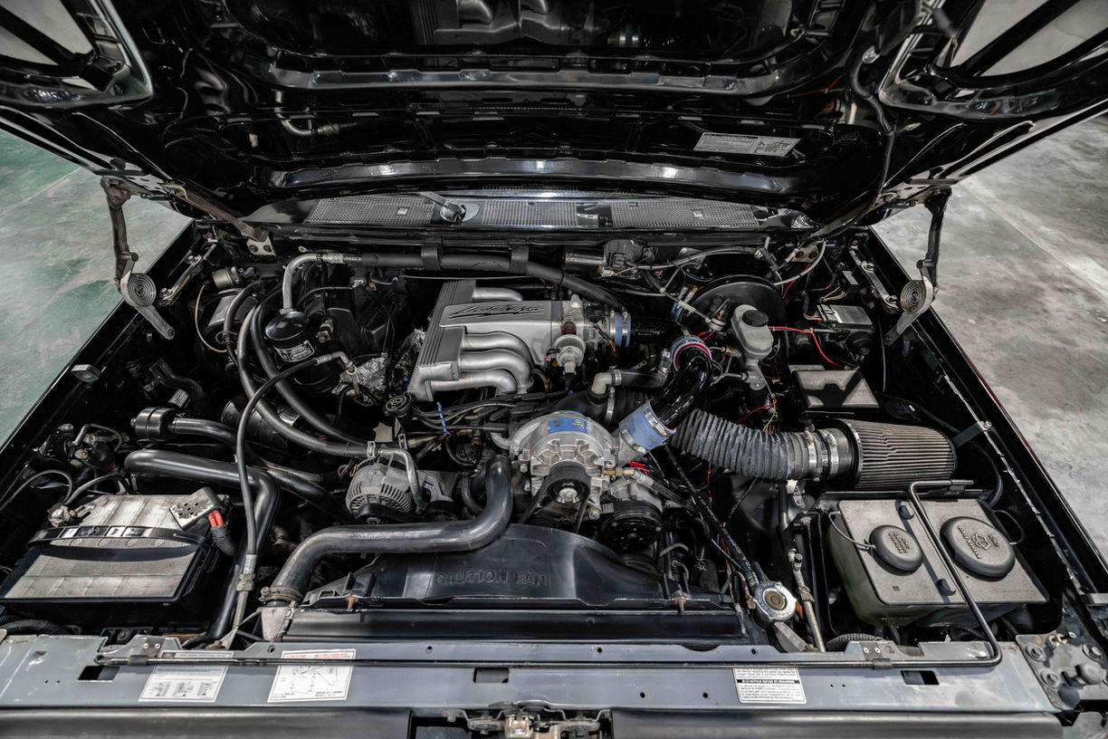 1993 Ford SVT Lightning in original black paint with Vortech V1 supercharger and automatic transmission