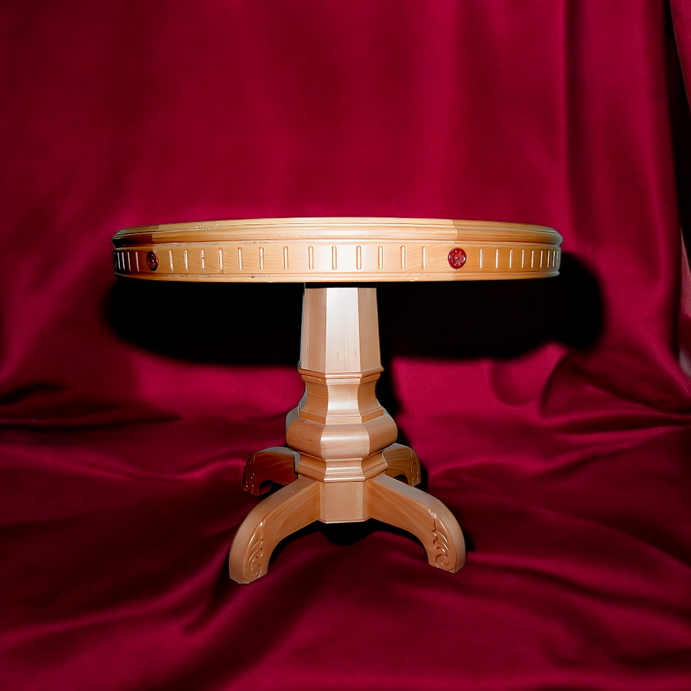 縮圖：原木雕花桌椅