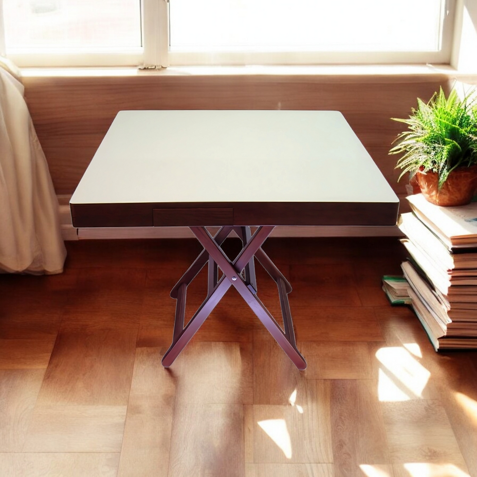 縮圖：原木麻將桌