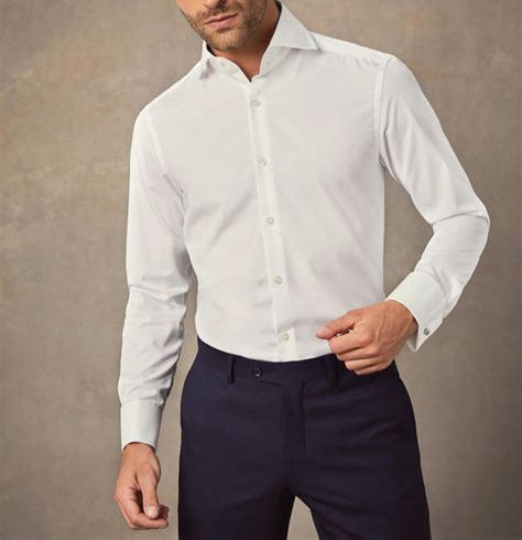 CHECKED COTTON LUXURY DRESS SHIRT main image 1