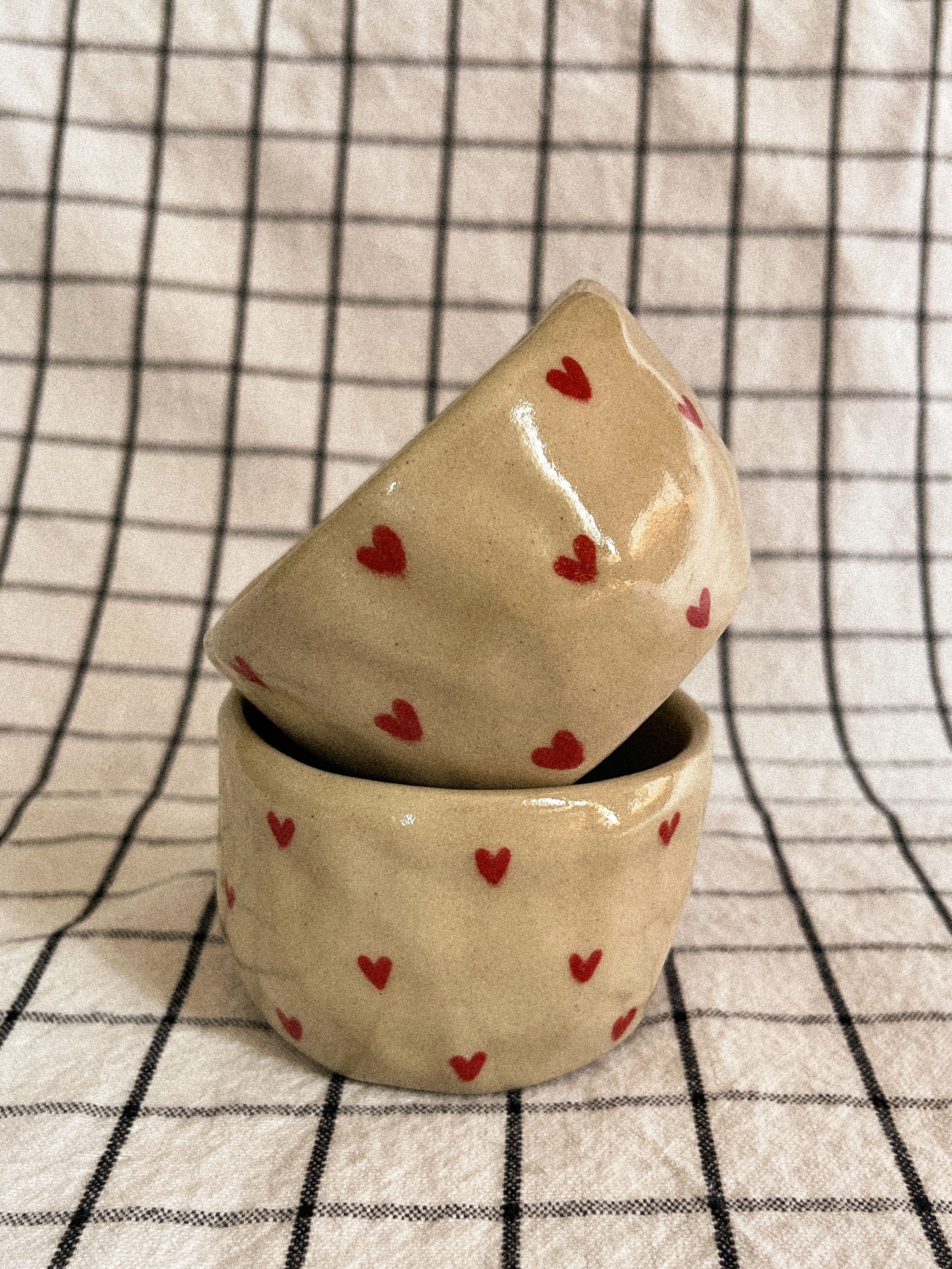 hearts espresso/coffee mug