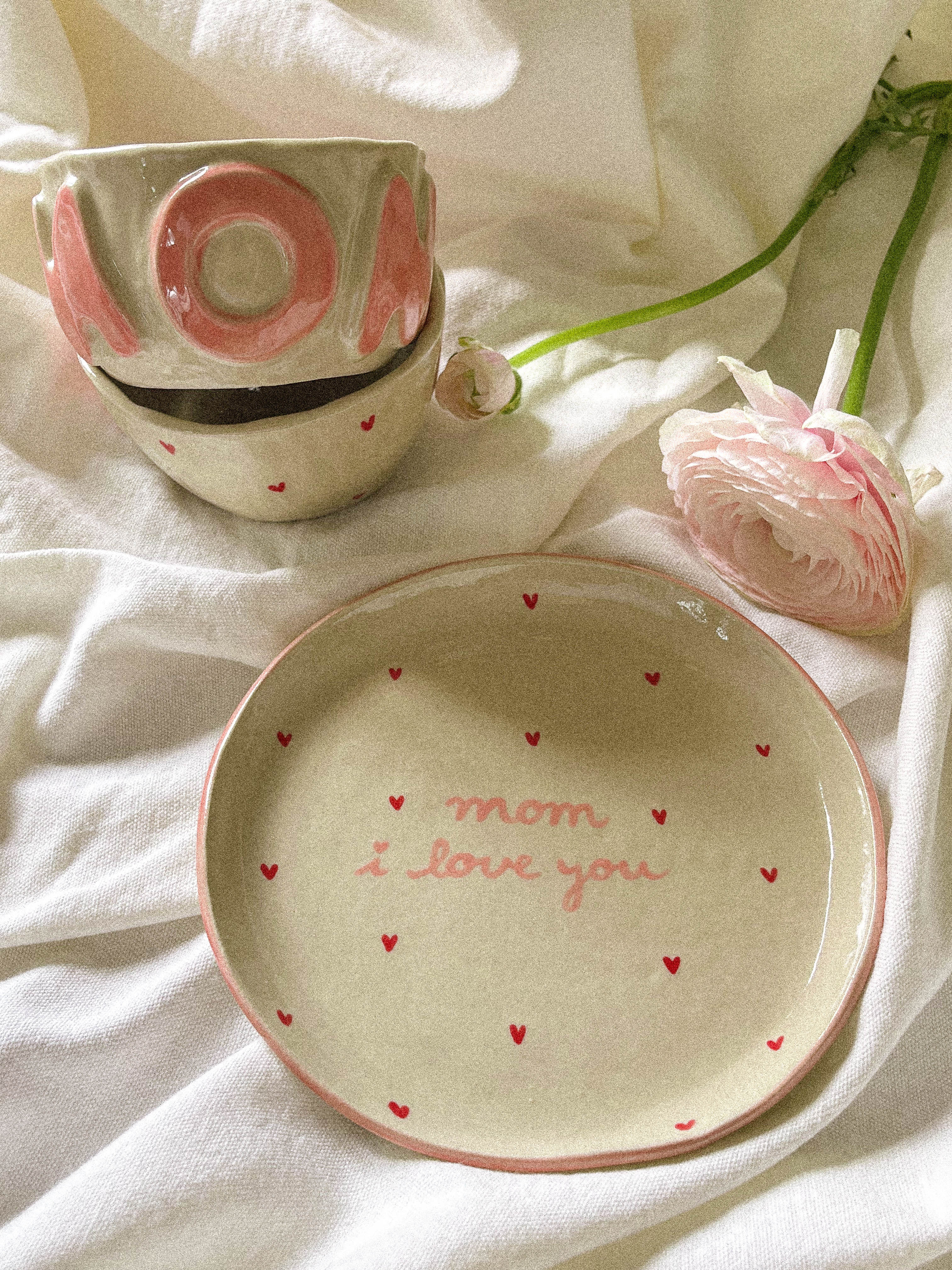 assiette mom i love you