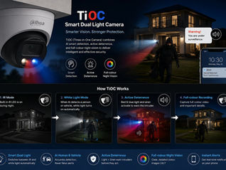 More than just a security camera, Dahua TiOC actively helps protect your property before an incident happens. ✅ AI Human & Vehicle Detection – Accurately identifies people and vehicles while reducing false alarms. ✅ Active Deterrence – Built-in red and blue warning lights plus a siren help discourage intruders immediately. ✅ Full-Colour Night Vision – Capture clear, detailed colour footage day and night. ✅ Real-Time Mobile Alerts – Receive instant notifications on your phone when suspicious