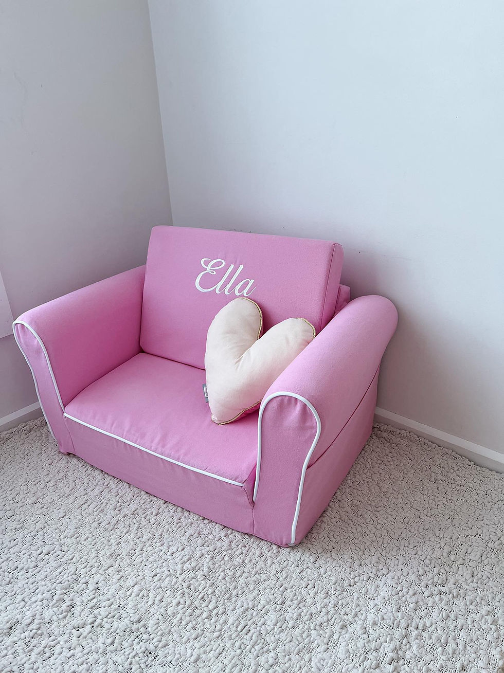 Thumbnail: Pink Kids Flip Out Sofa - No Personalisation - LIMITED STOCK