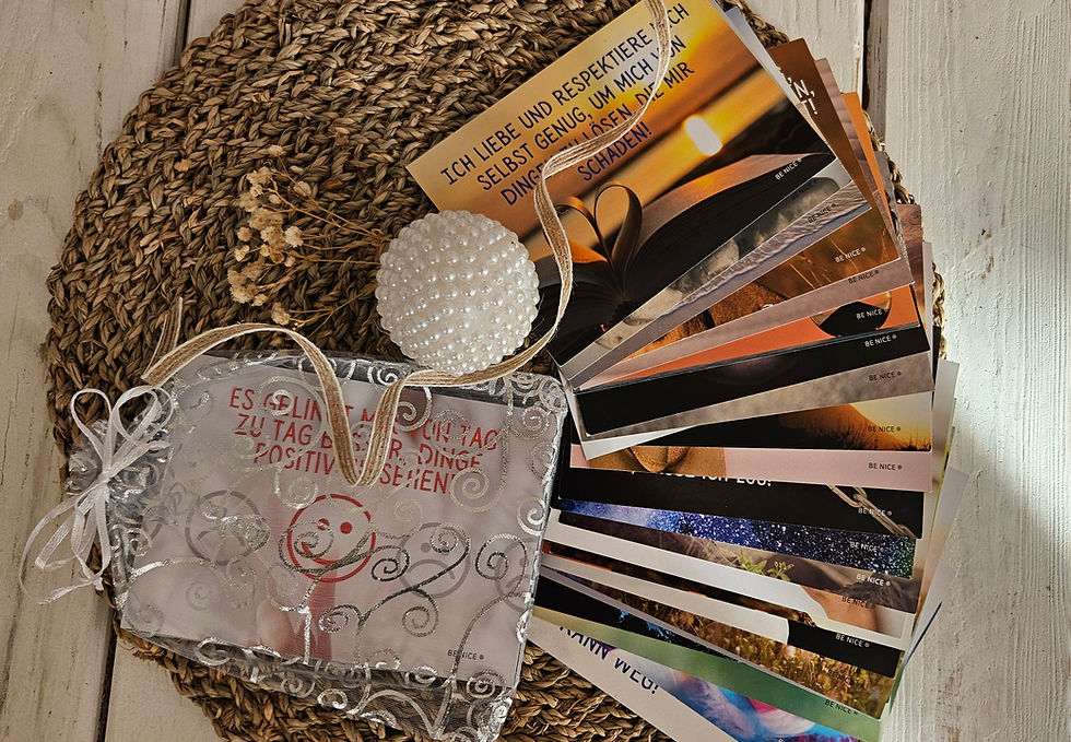 Be Nice Affirmationskarteset ( 24 Stk.) grün für Erwachsene