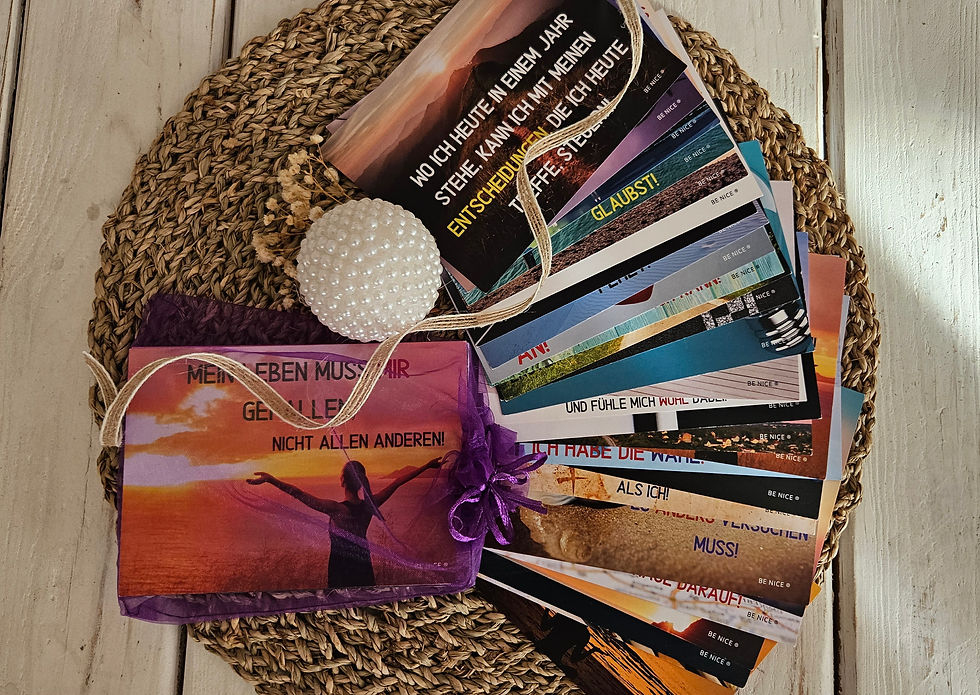 Be nice Affirmationskartenset (30 Stk) violett Erwachsene