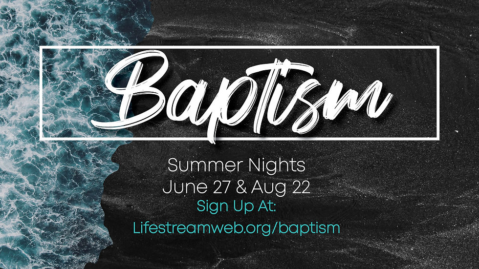 Baptism Night at the Lake