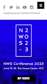 conference website template