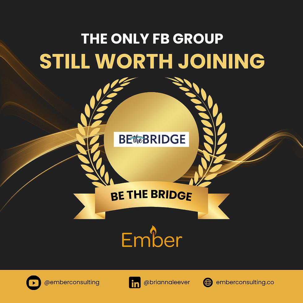 The Only FB Group Still Worth Joining Award from Ember Consulting Goes to Be the Bridge