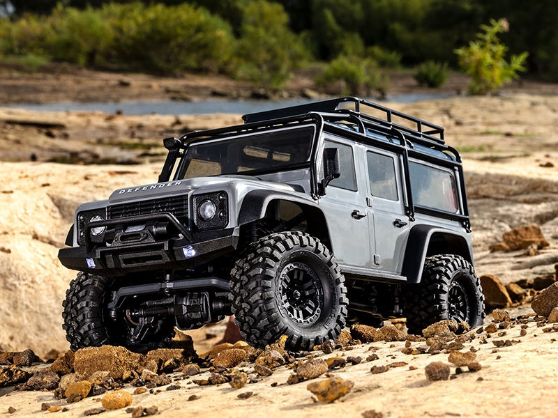 Thumbnail: Traxxas TRX-4M 1/18 Land Rover Defender RTR Electric Off Road RC Crawler-Silver