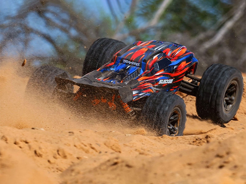 Thumbnail: TRAXXAS Sledge Belted 1:8 4WD Brushless Electric Monster Truck - ORANGE