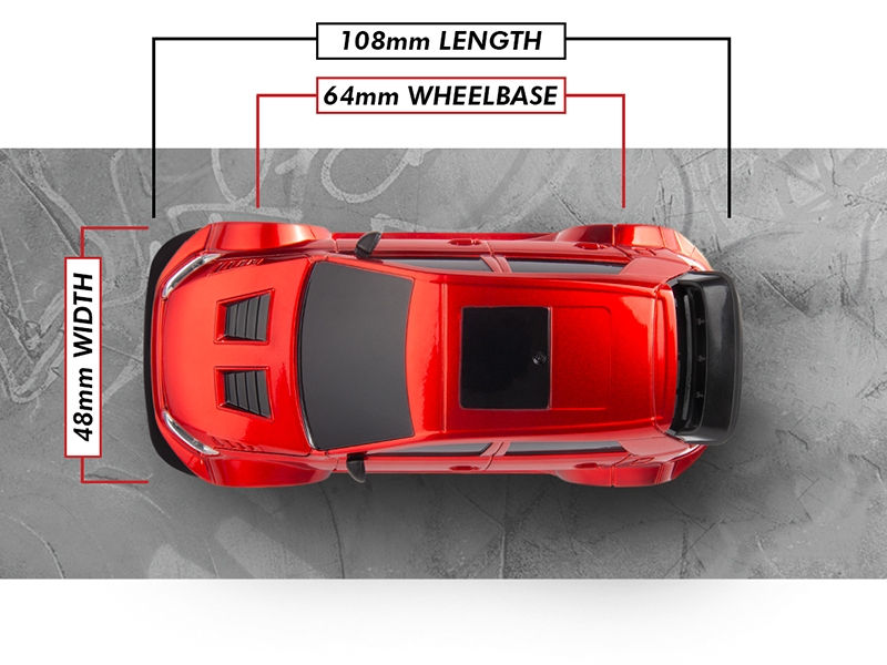 Thumbnail: BlackZon Myte R 1/43 Drift Car - Red