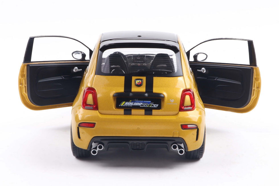 Thumbnail: Fiat F595 Abarth Solido Works - Yellow - 2024