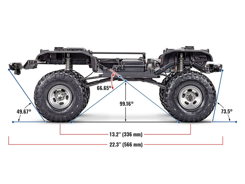 Thumbnail: Traxxas TRX-4 Ford F-150 Ranger XLT High Trail Edition 1:10 Trail Crawler - Blue