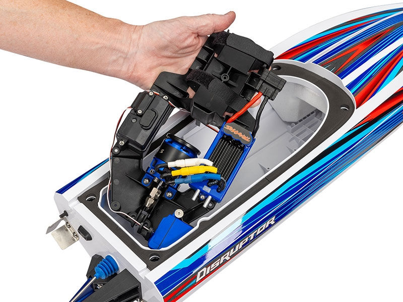Thumbnail: TRAXXAS Disruptor 4S VXL 1:10 26in Electric Brushless Race Boat with Rapid Right