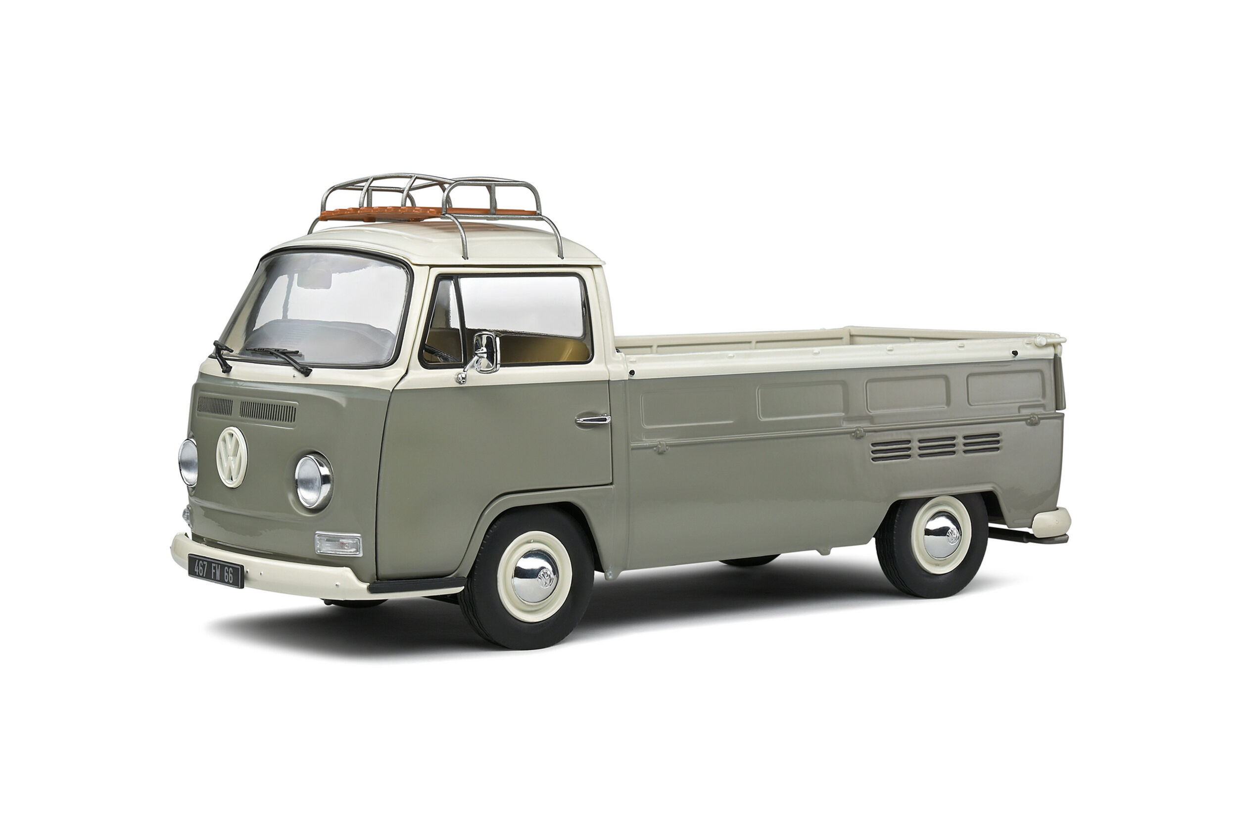 Volkswagen T2 Pick-Up - Grey & White - 1968
