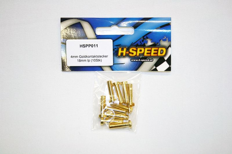 Thumbnail: H-SPEED Konektori 4mm BULLET 10 kom.