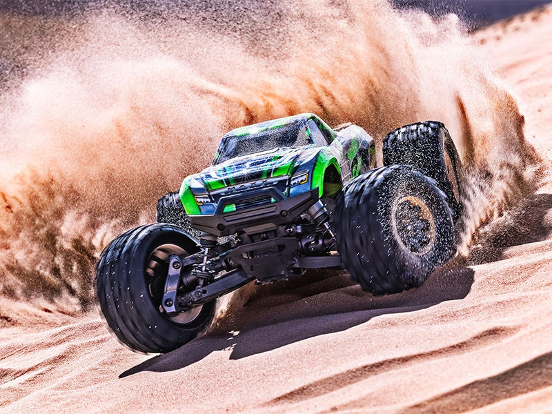 Thumbnail: TRAXXAS Mini Maxx BL-2S - Green 4WD Heavy Duty sa Bat.+Punjač