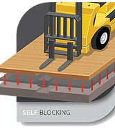self blocking icon - floor system technology