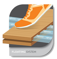 floating system icon - floor system technology