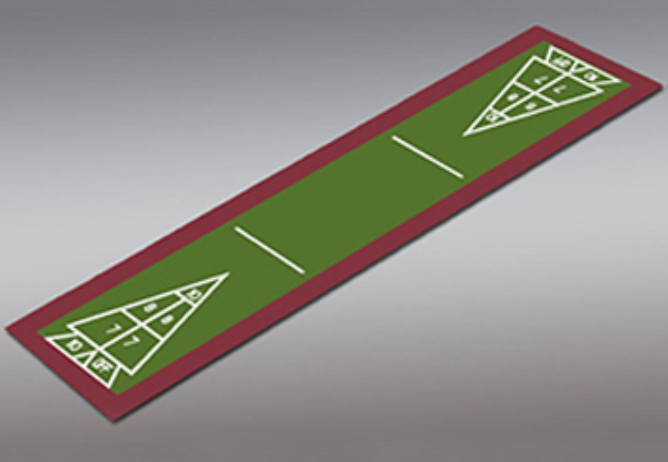 9'7" x 41'8" - S5 Single Shuffleboard Court