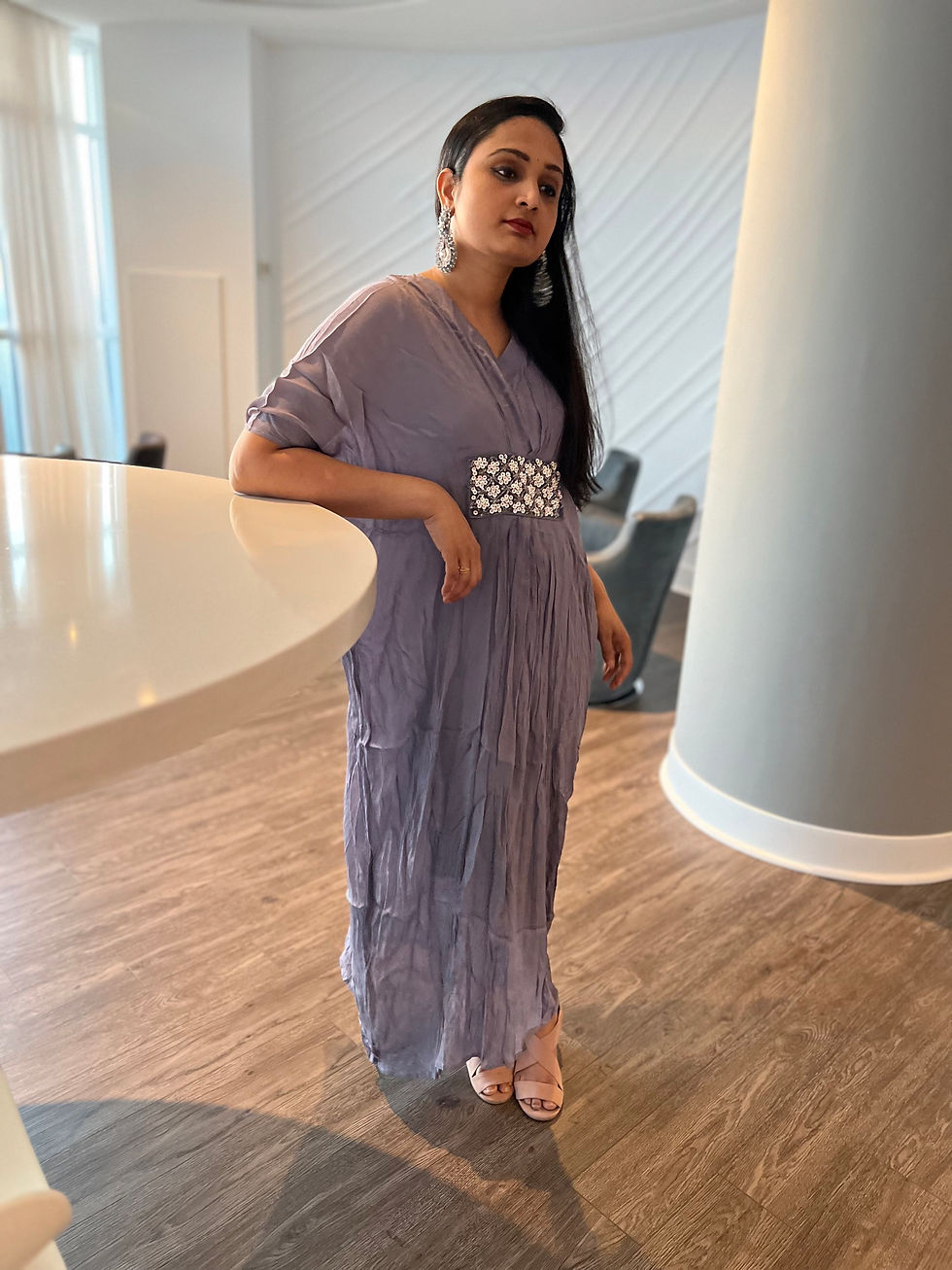 Kaftan With Pearl Embroidery