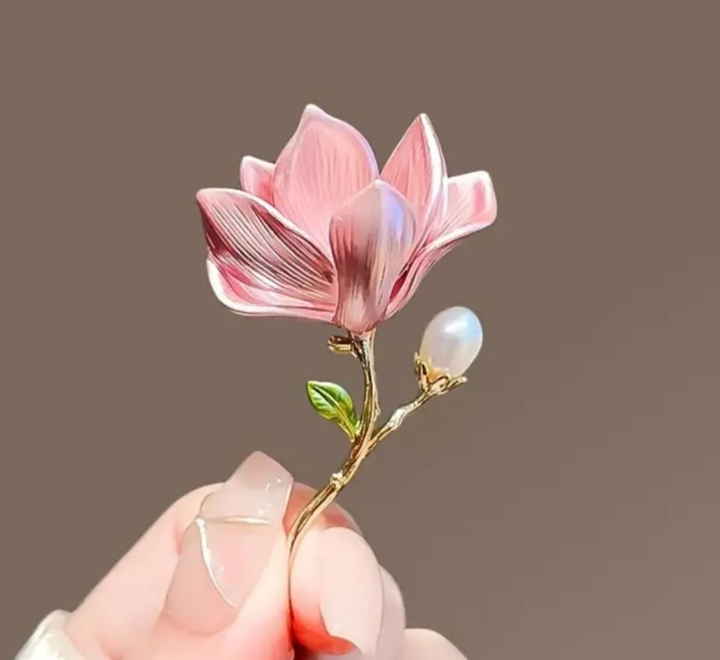 Magnolia Flower Brooch