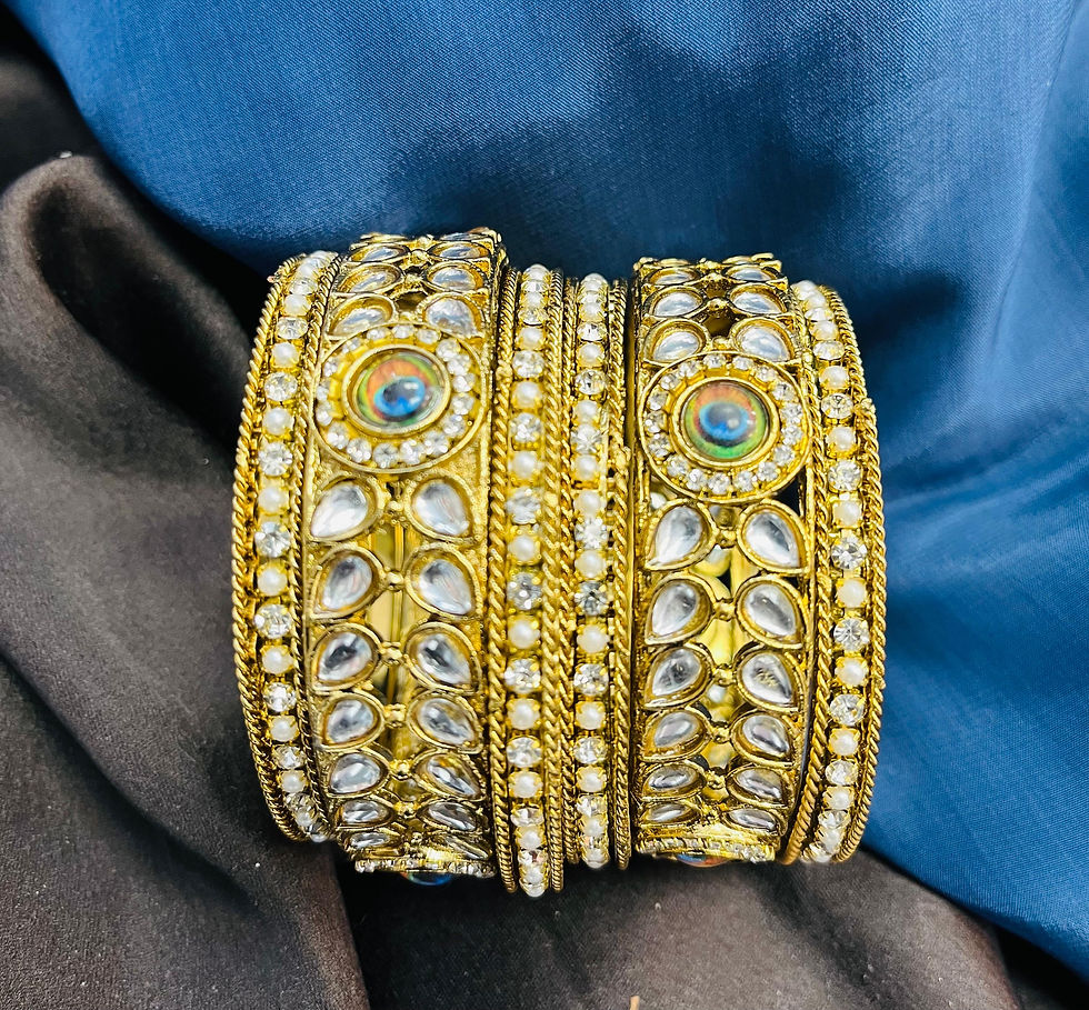 Designer Kudhan Bangles Set