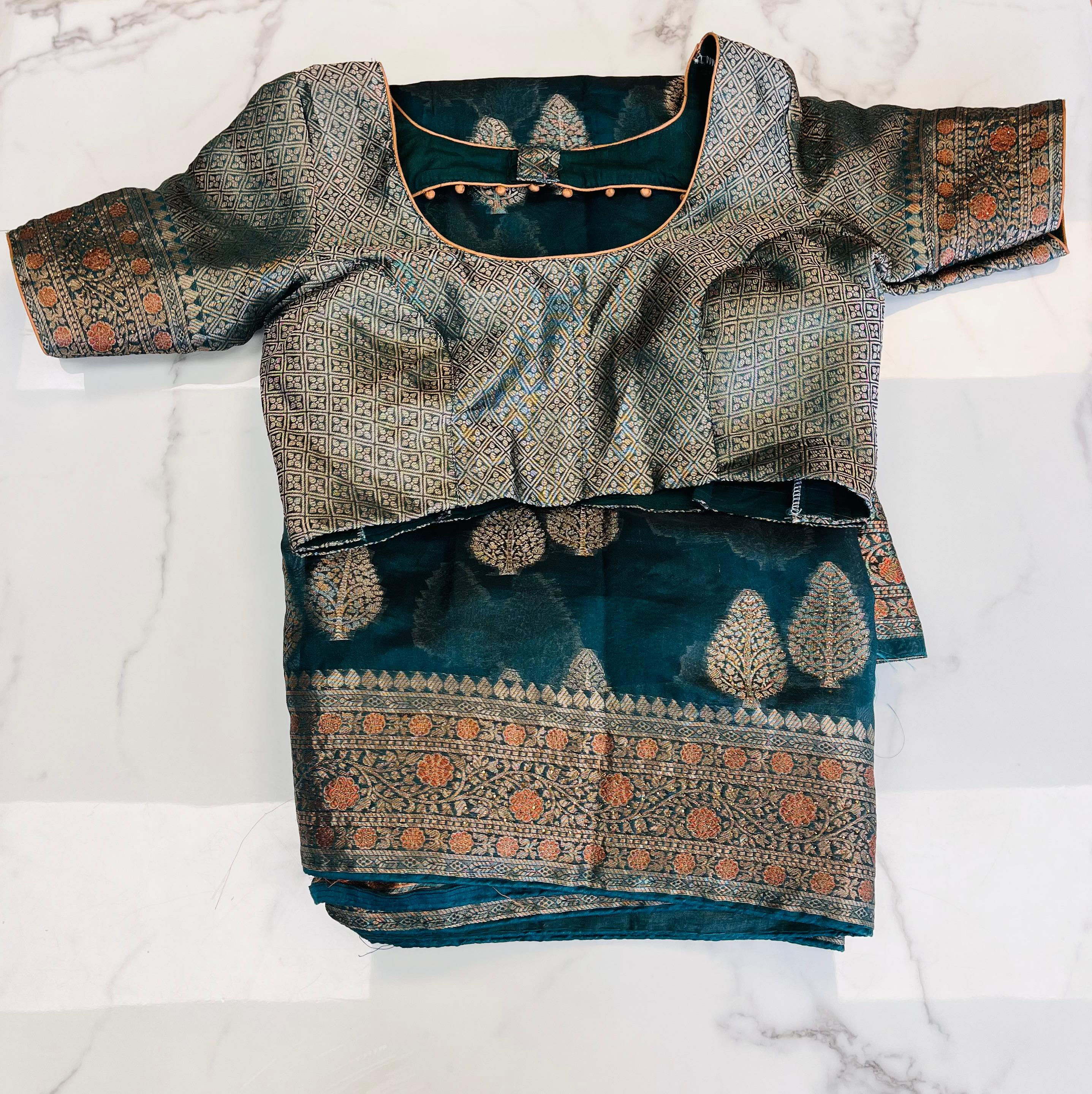 Banarasi Fancy Saree With Designer Blouse