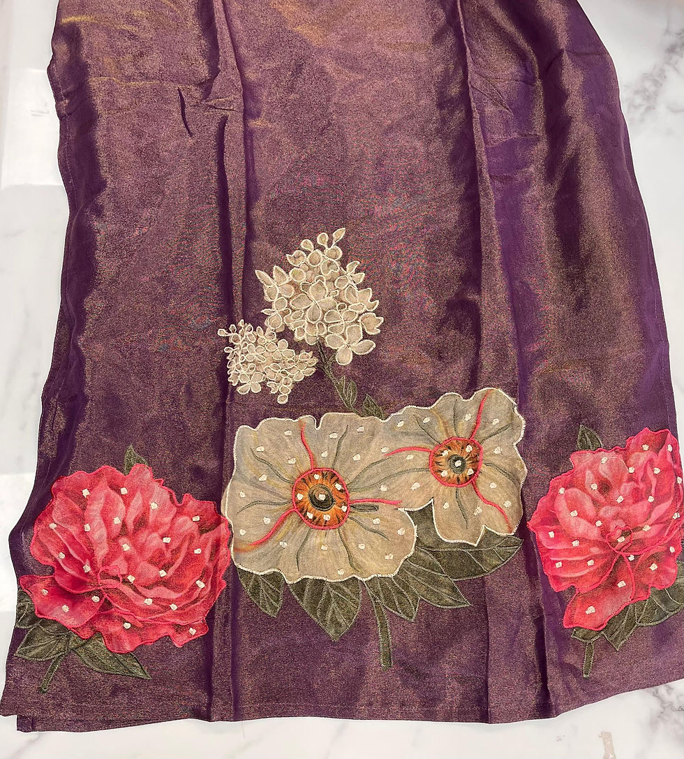 Thumbnail: Tissue Floral Print Salwar Suit