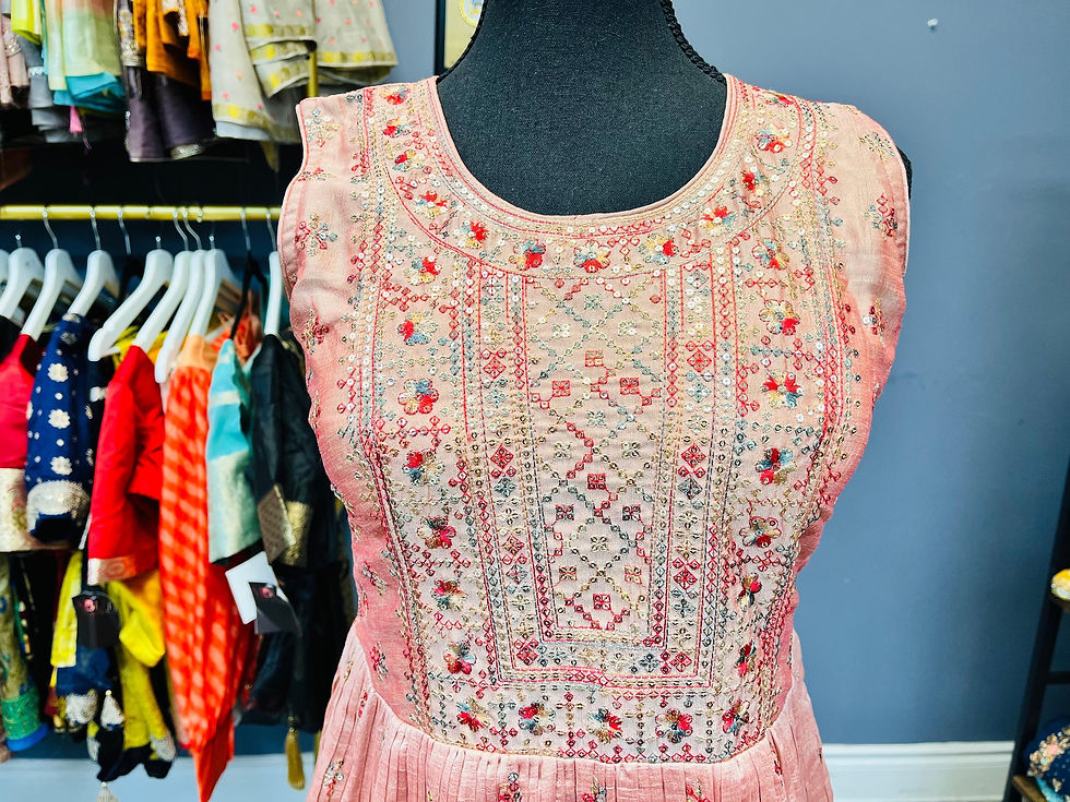 Thumbnail: Long Gown With Dupatta