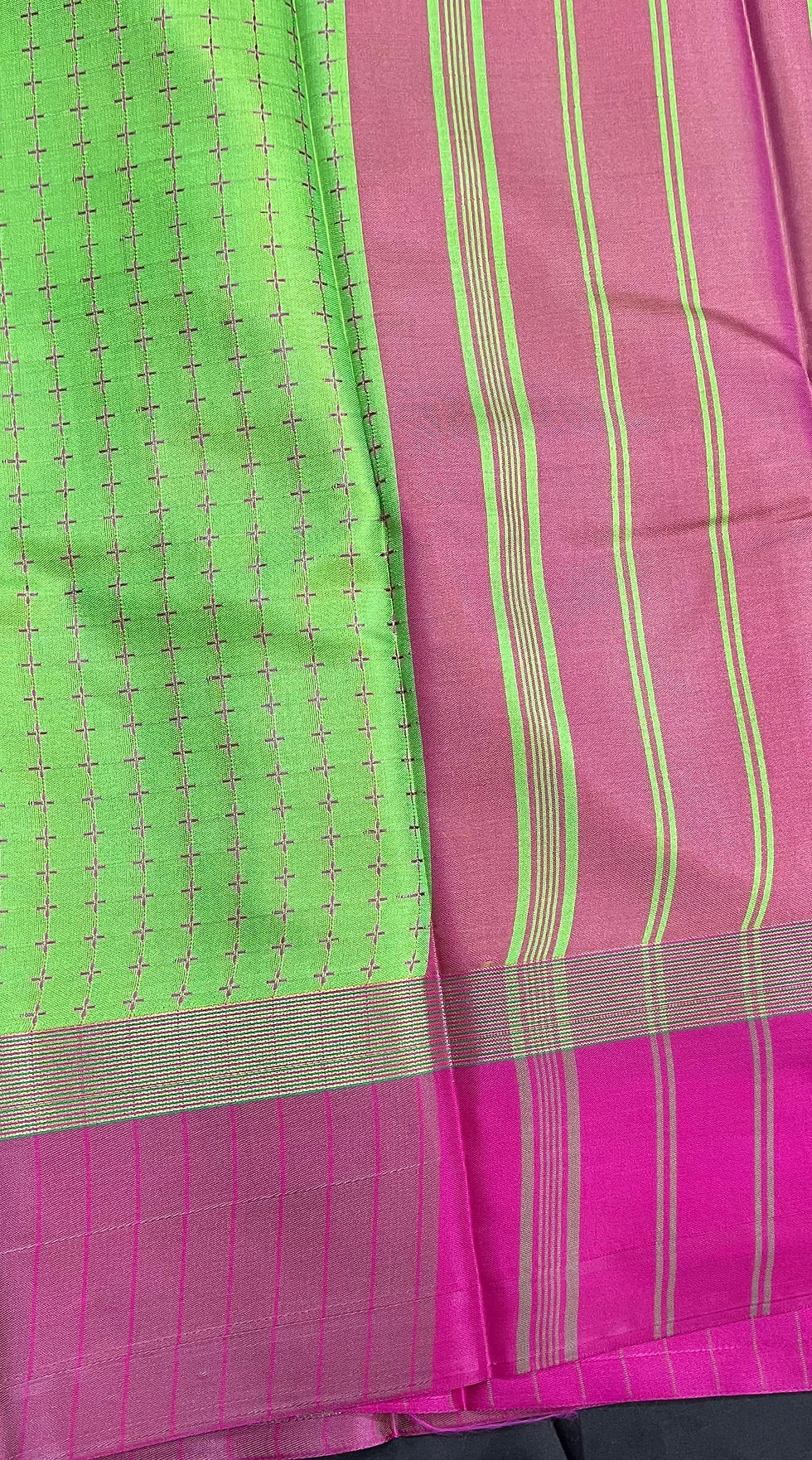 Thumbnail: Kanchipuram Soft Silk Saree With Plain Border