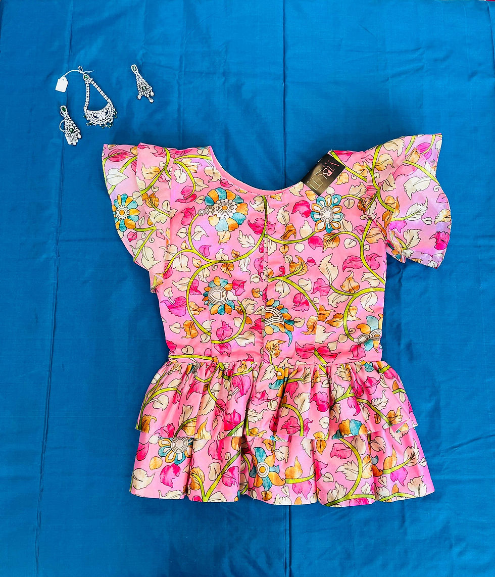 Thumbnail: Kids Kalamkari Lehenga Blouse