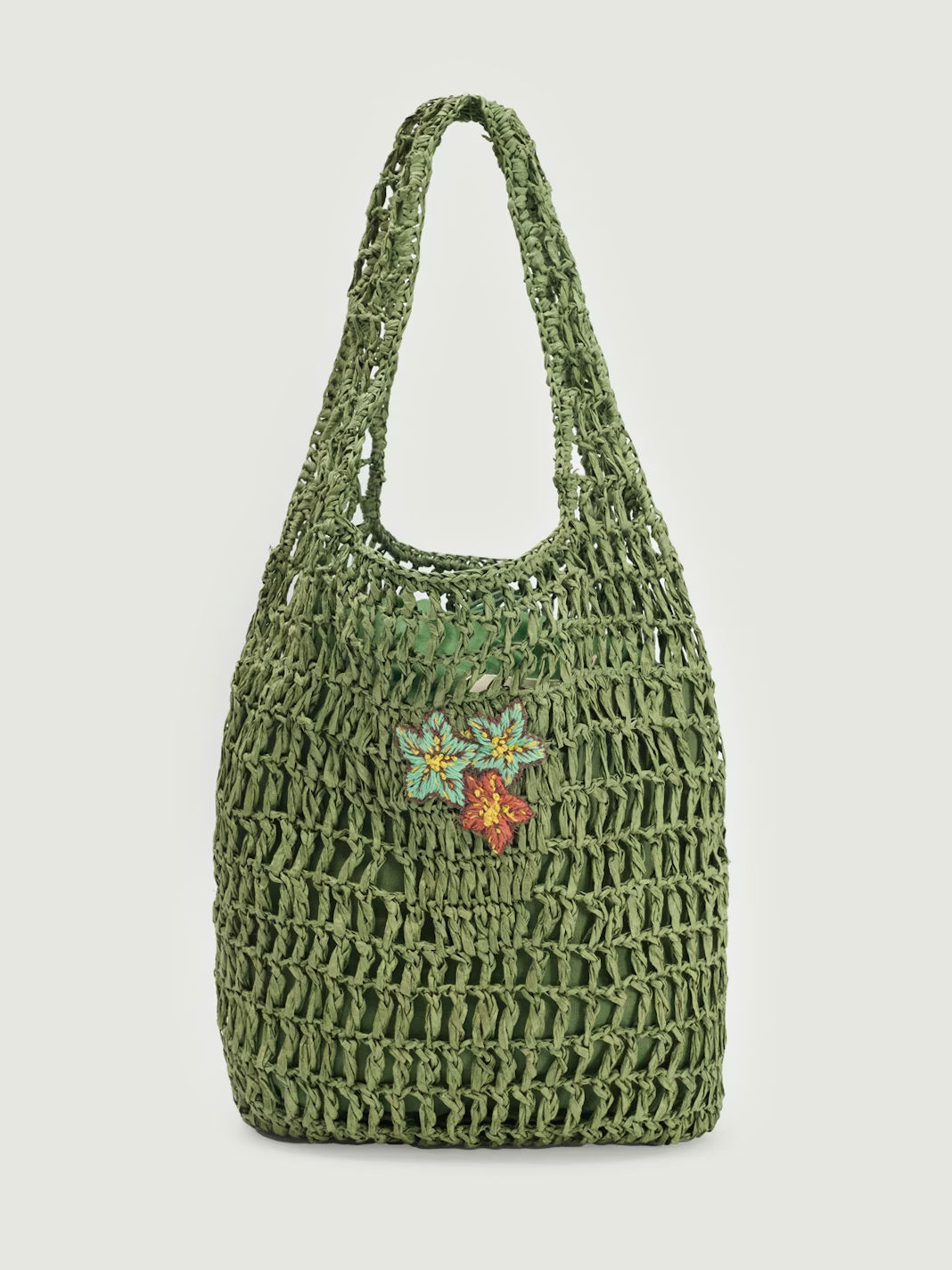 Bolso Verde Flor 