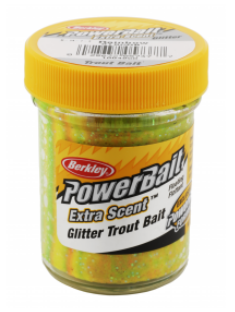 Thumbnail: PowerBait Extra Scent Glitter Trout Bait