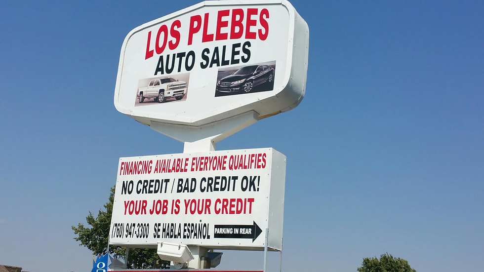 los plebes front sign