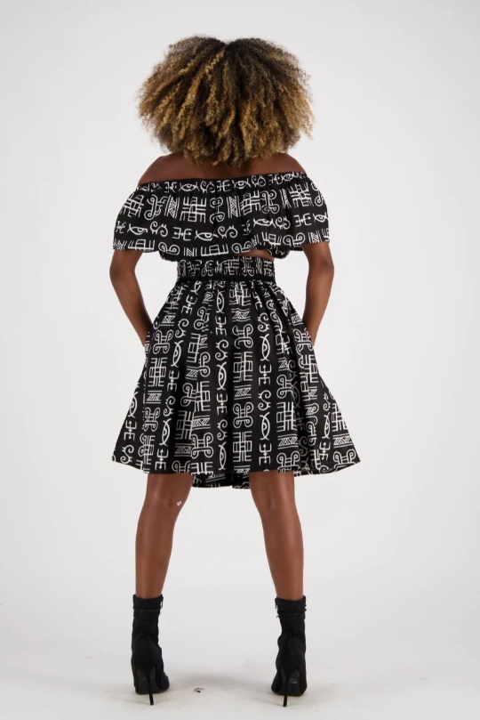 Thumbnail: Ankara short Skirt Set 1