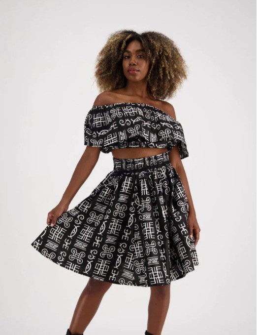 Thumbnail: Ankara short Skirt Set 1