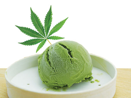 Receta del helado cannábico