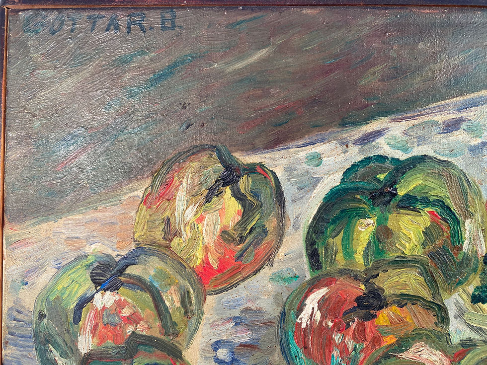 Thumbnail: Antique, French, Oil on Canvas Framed Painting, 1920s