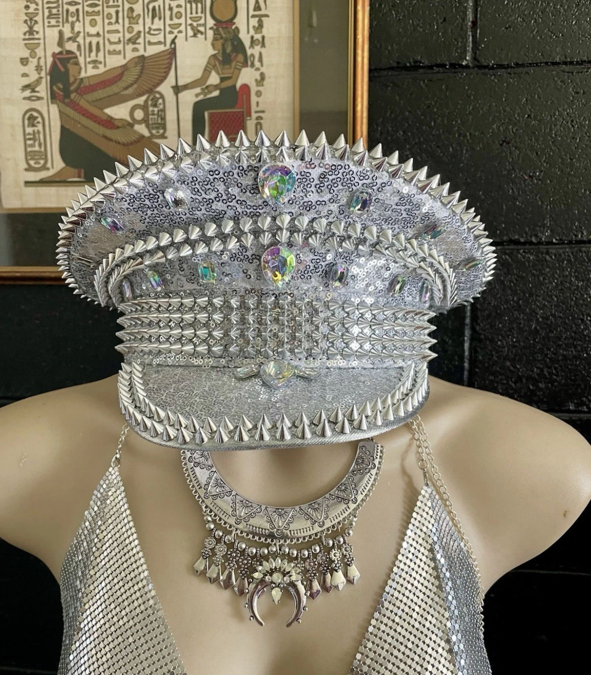 Silver Costume Hat