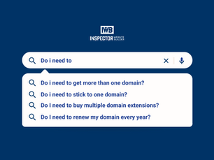 a computer scree with "do I need to get more than one domain?" in a search window