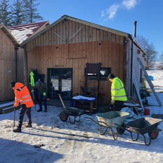 Breaking ice to make a safe path