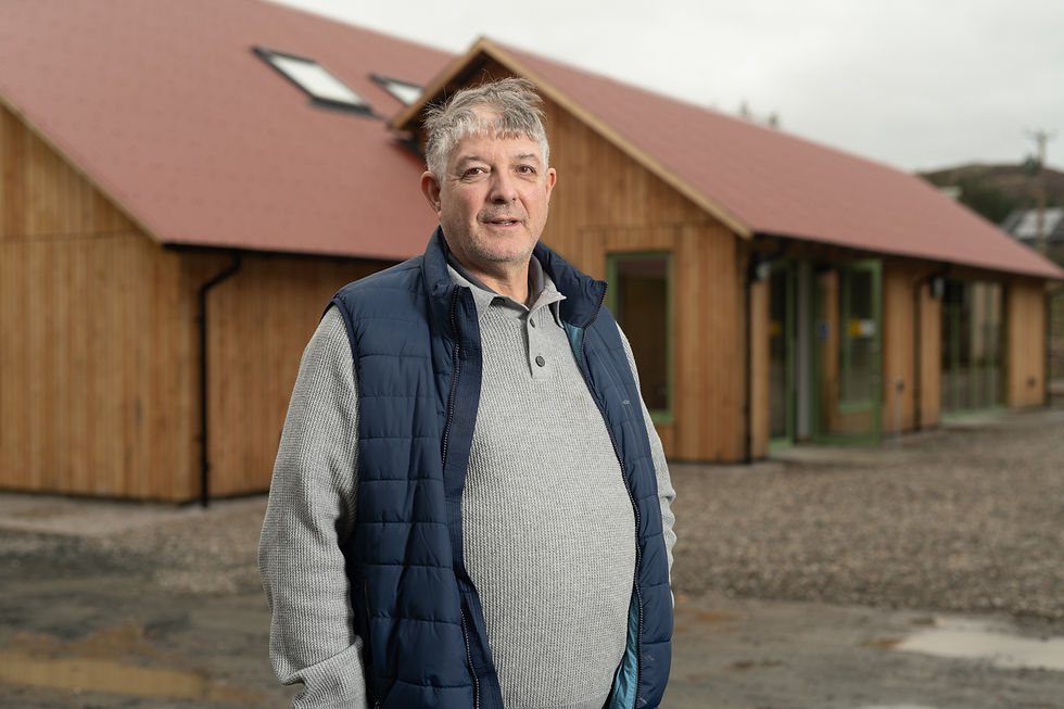 The residents regularly chatted to friendly site manager John Mulholland (ECS).