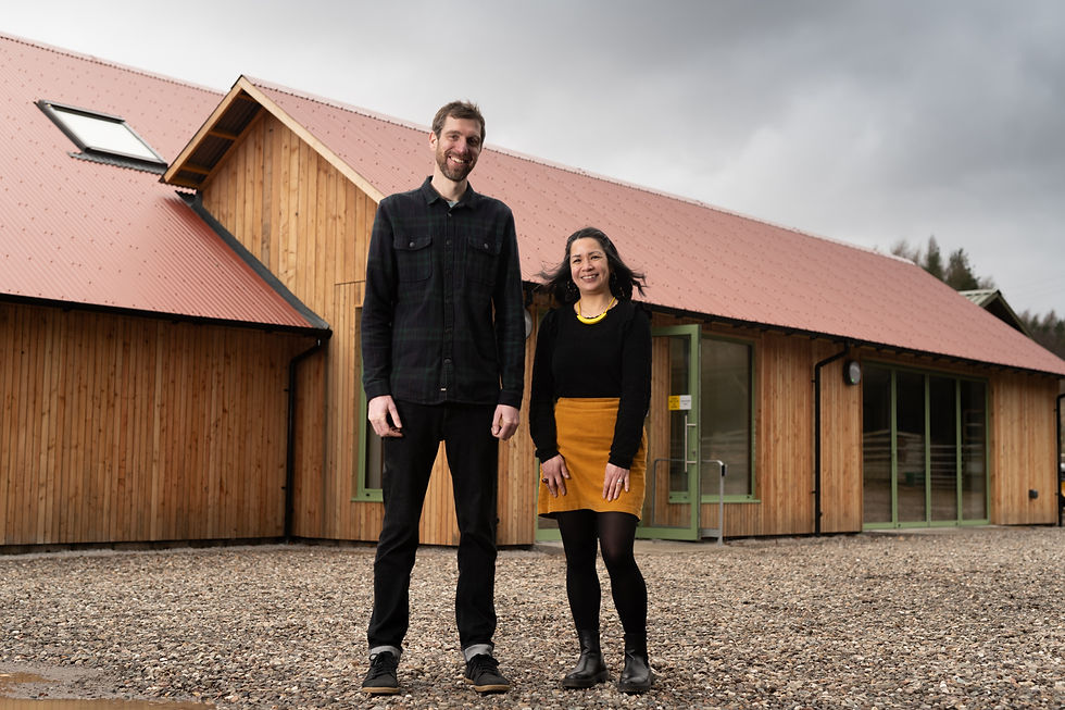 Gavin and Judy of TallerSmaller Architects were along to the opening.